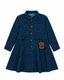 Denim look pouch shirtdress